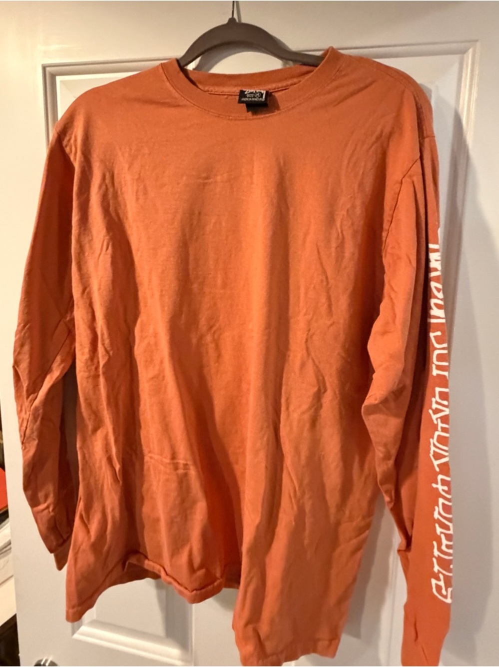 Stussy Men's Long-Sleeve Crewneck Shirt - Orange